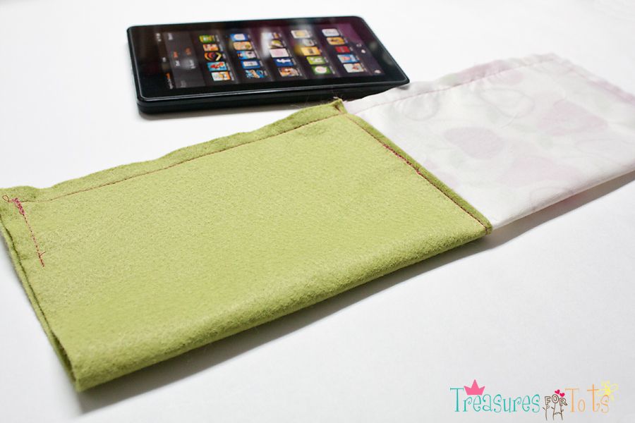 treasures for tots DIY Kindle Fire Sleeve Tutorial